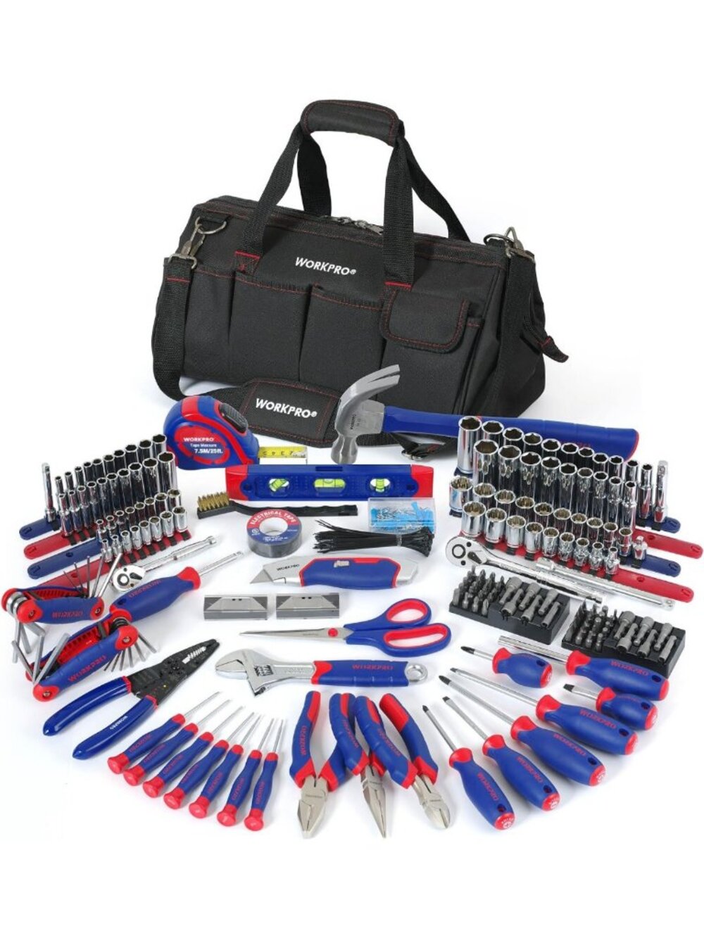 322-Piece Home Repair Tool Kit with Carrying Bag - Essential Household Tools Set